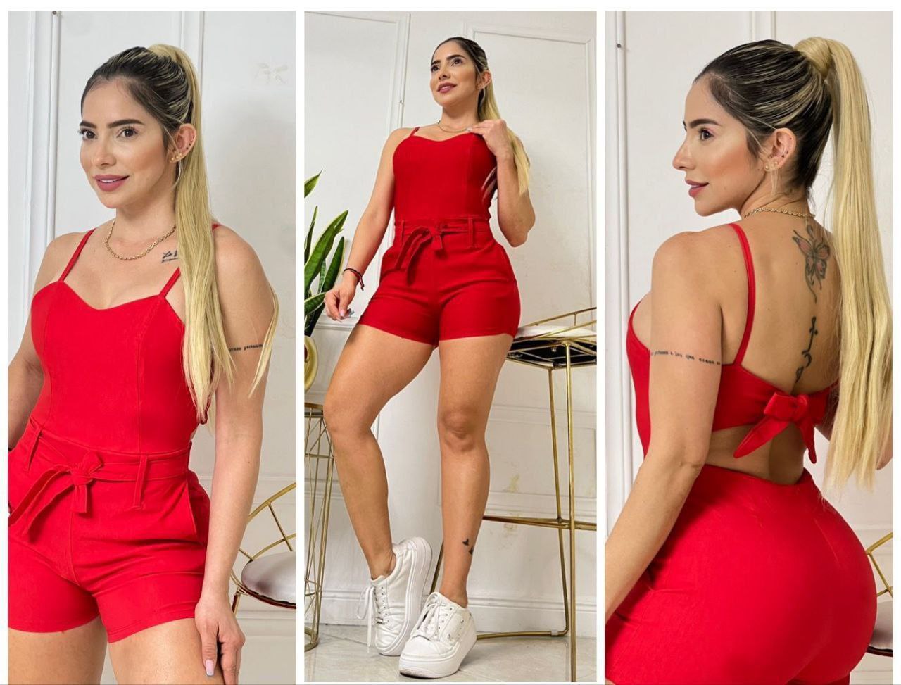 Enterizo corto moderno para mujer